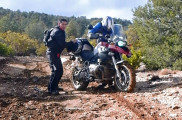 sticky mud on tires in Baja California, Mexico